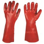 PVC-Handschuh, vollbeschichtet, vinyl rot